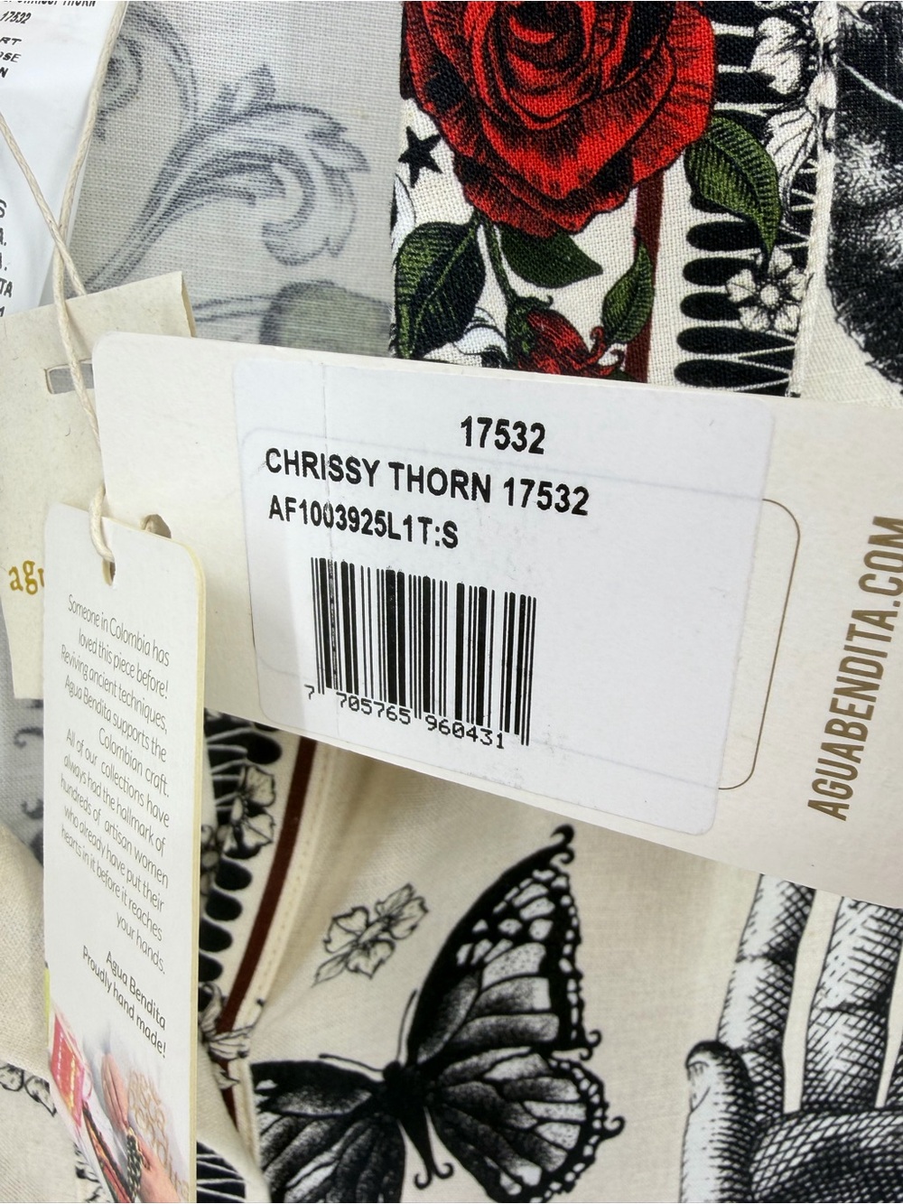 Agua Bendita NWT Chrissy Thorn Shirtdress Cover-Up Tunic Cotton Linen Size S - Picture 13 of 15